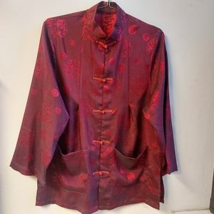Vintage Men's Chinese Dragon Tai Chi Silk  Suit